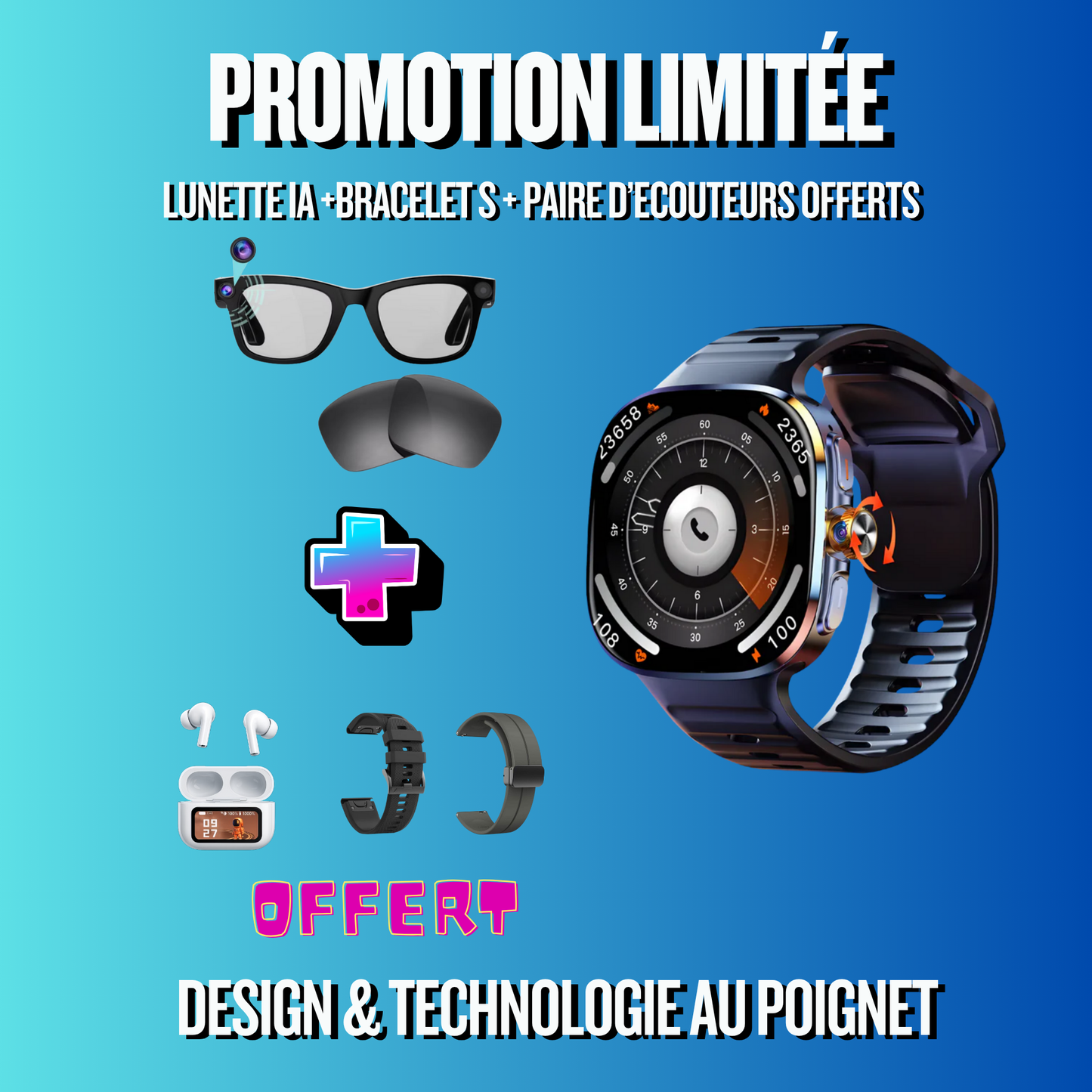 Nexus Watch V2 EDITION PACK COMPLET + LUNETTE IA