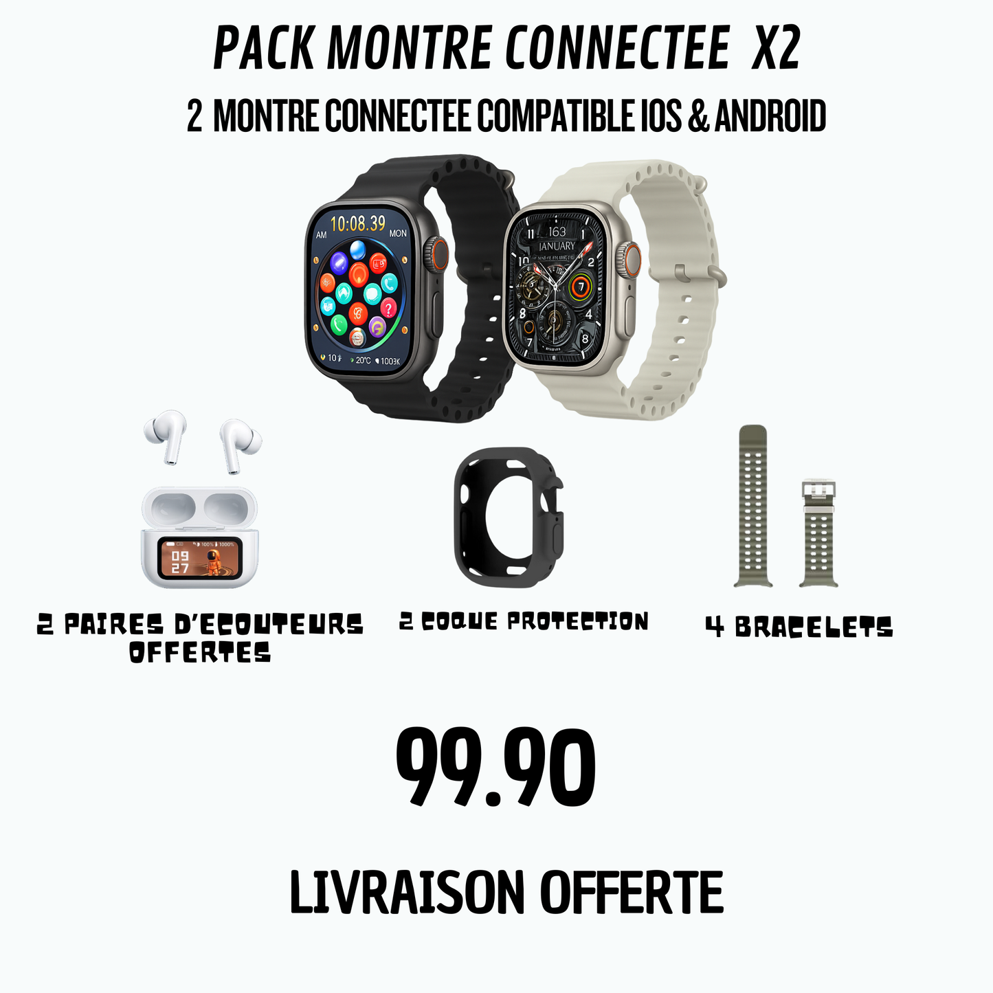 PACK x2 CONNECTEE NOEL(NON SMARTPHONE)