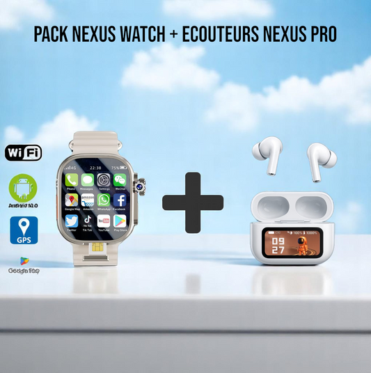 📦 PACK NEXUS WATCH + ÉCOUTEURS NEXUS PRO